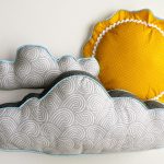 yastık bulut dekoru fotoğraf