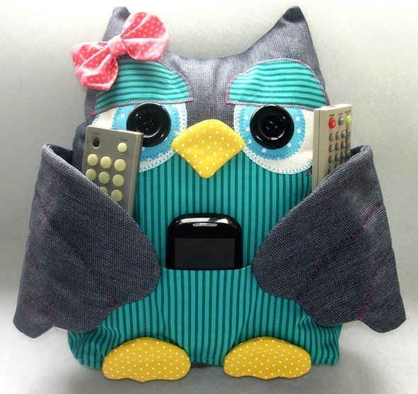 pillow owl para sa mga larawan ng consoles