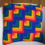 knitted pillow decor