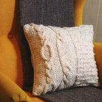 knitted pillow interior photo