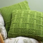 niniting knitted pillow photo
