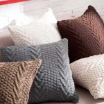 knitted pillow photo options