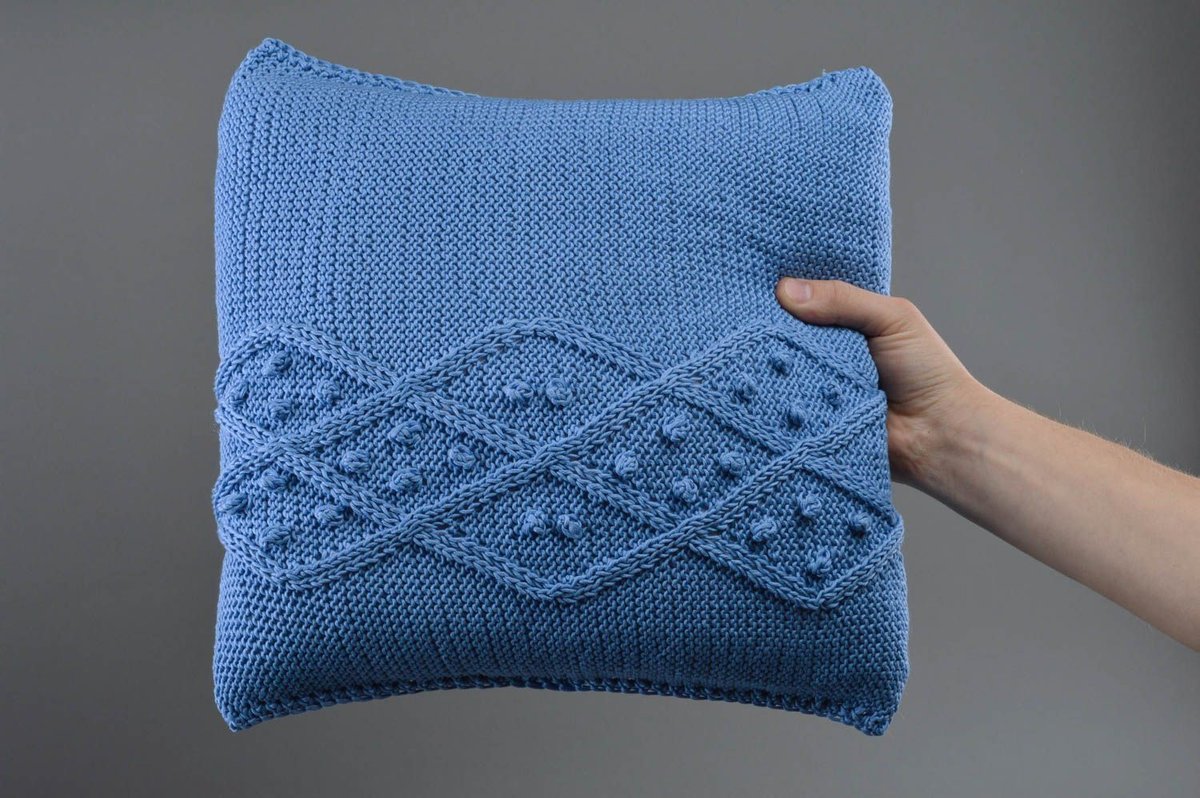 pillow knitted idea review