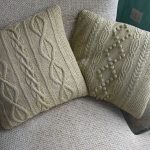 knitted pillow