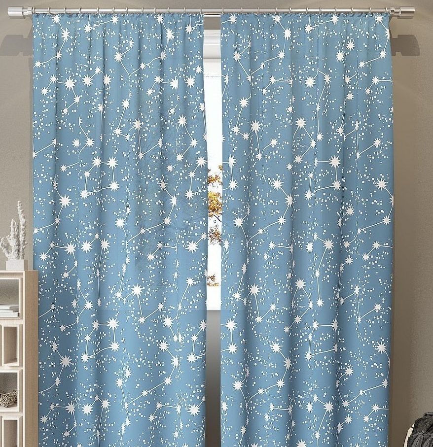 curtains in the nursery star