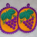crocheted grapes