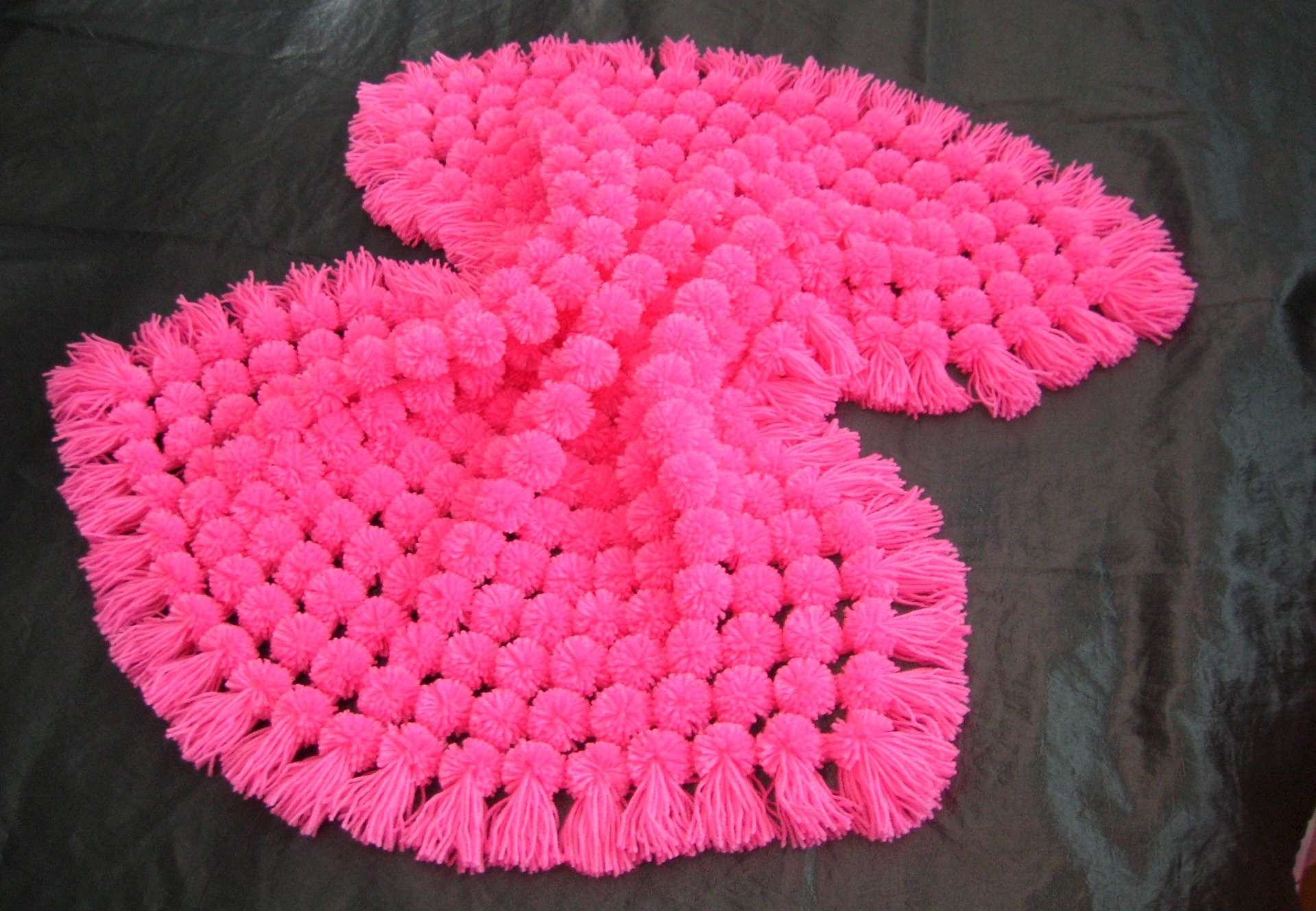 pink na karangyaan ng mga pompon