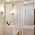 rideaux pour la conception de photo de salle de bain