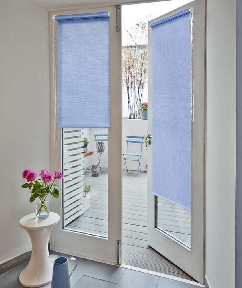 roller blinds on the door photo ideas
