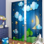 curtains with stars decoration photo