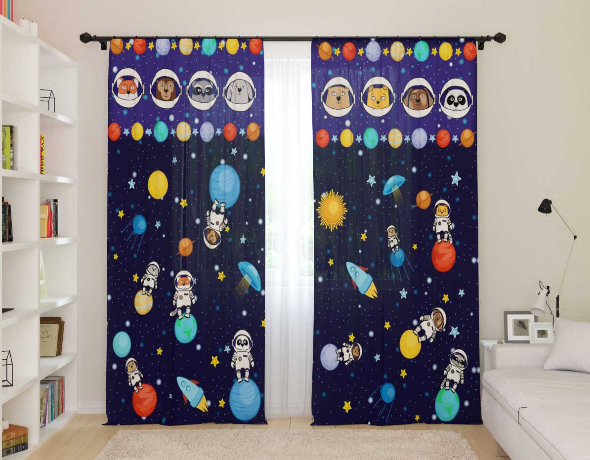 curtains with stars