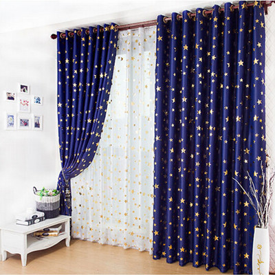 curtains with asterisks photo design
