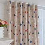 curtains with asterisks photo decoration