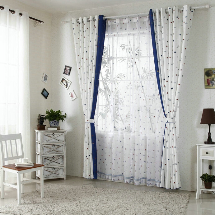 curtains with stars