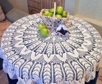 crochet tablecloth photo decoration
