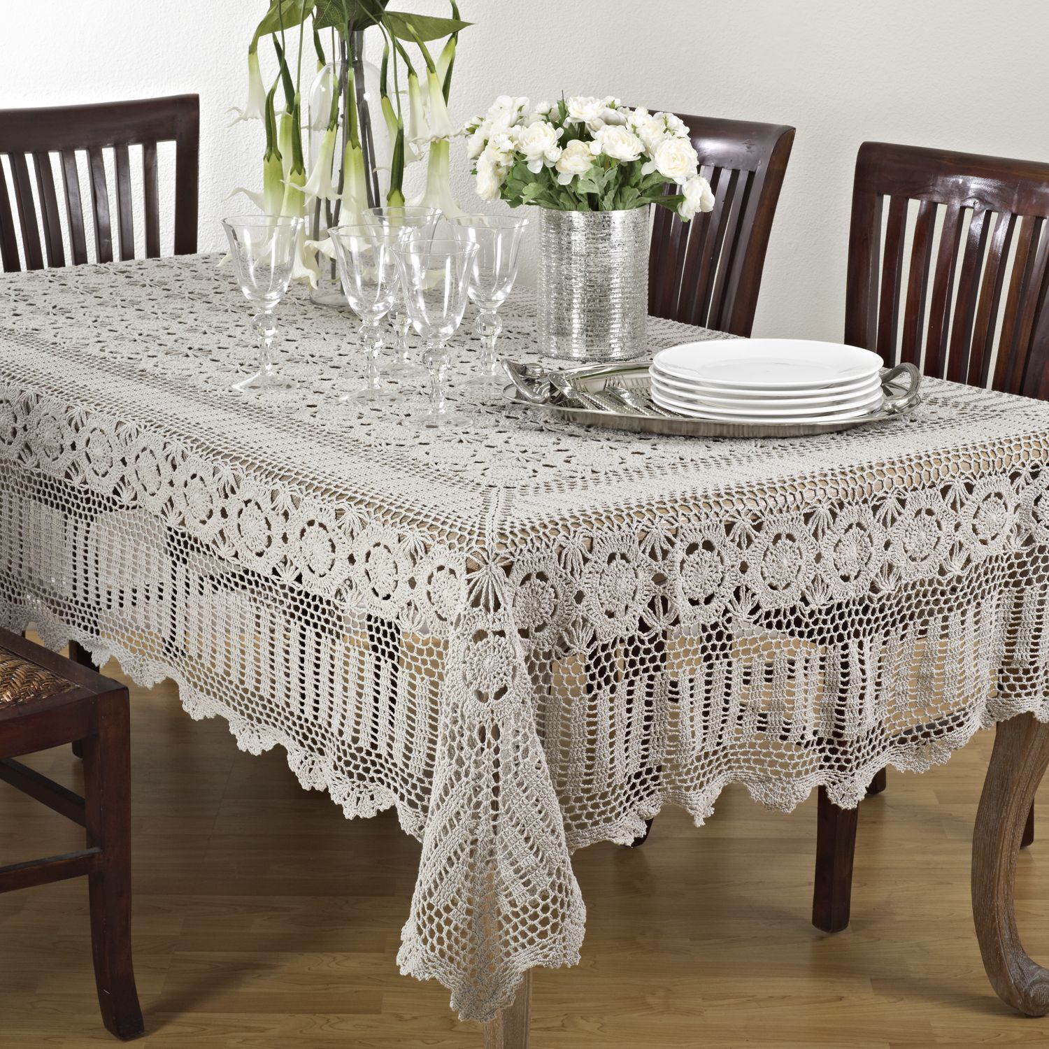 crocheted tablecloth ideas