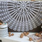 crocheted tablecloth photo options