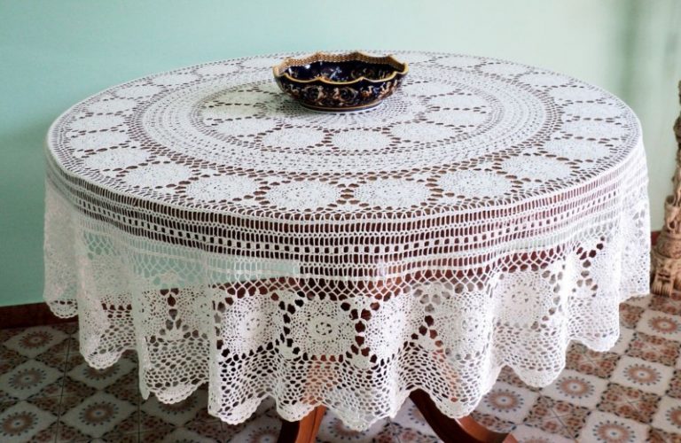tablecloth crocheted ideas decor