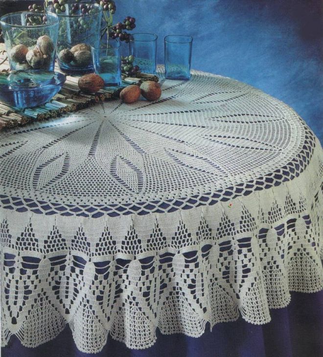 crocheted tablecloth ideas
