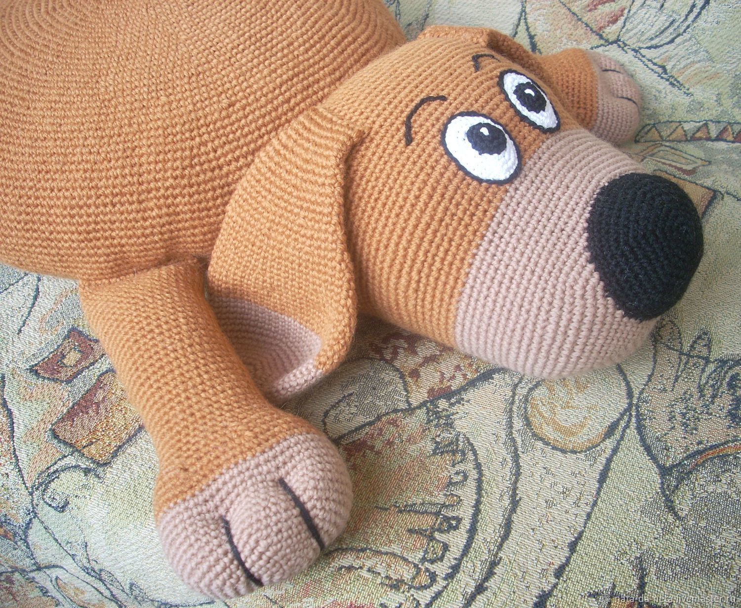 dog pillow knitted
