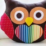 owl pillow decoration photo