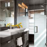 skleněná opona pro koupelnu design fotografie