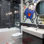 skleněná opona pro koupelny design nápady