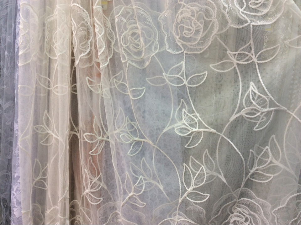 tulle with embroidery photo