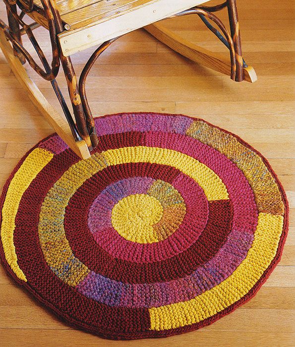 knitted rugs photo in the interior