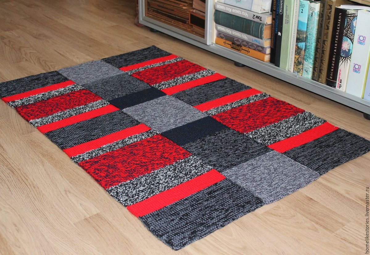 knitted rugs ideas in the interior