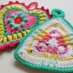 crocheted pot holders design
