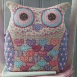 cross-stitch embroidery owl