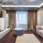 suspended ceiling and curtains interior ideas